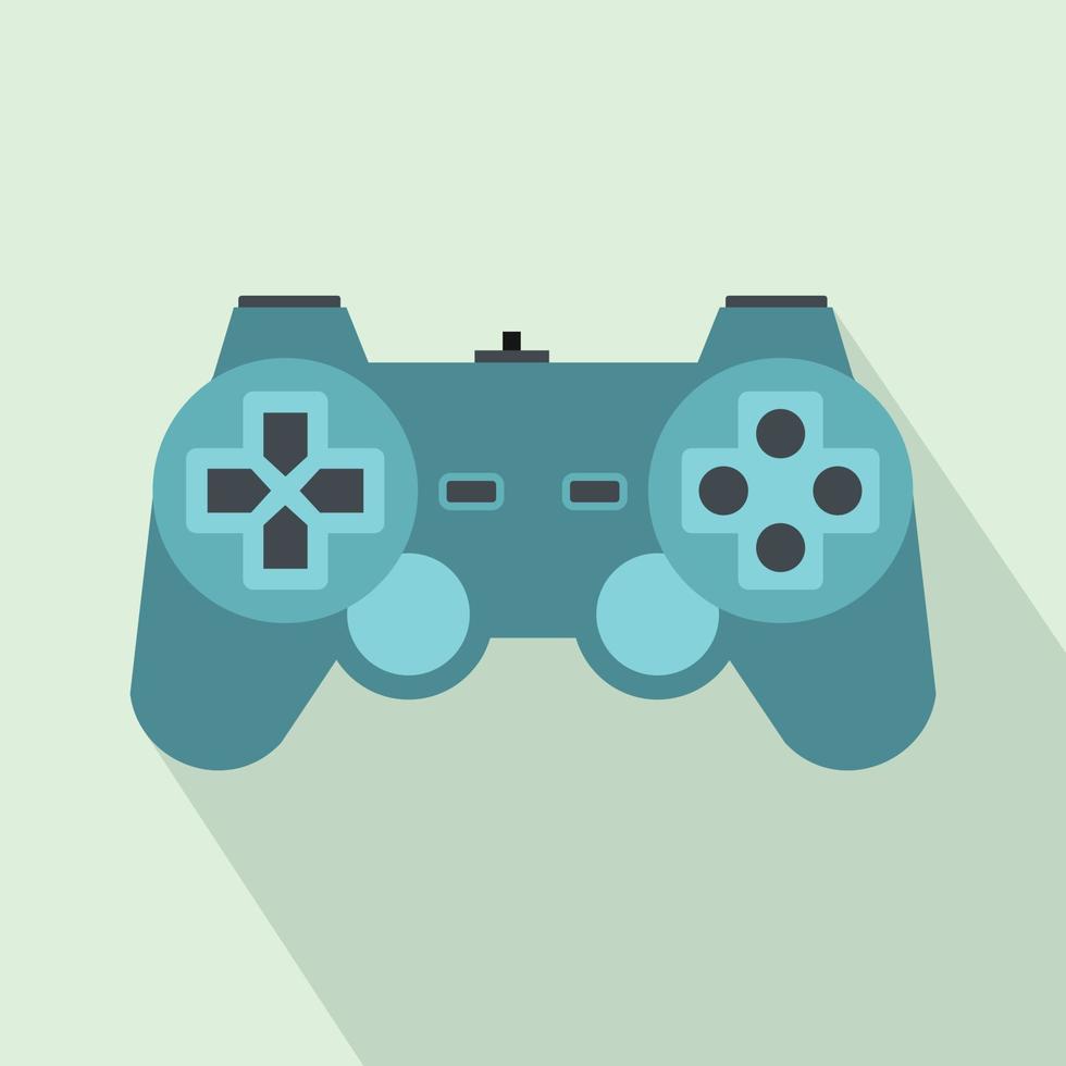 icono del controlador de juegos, estilo plano vector