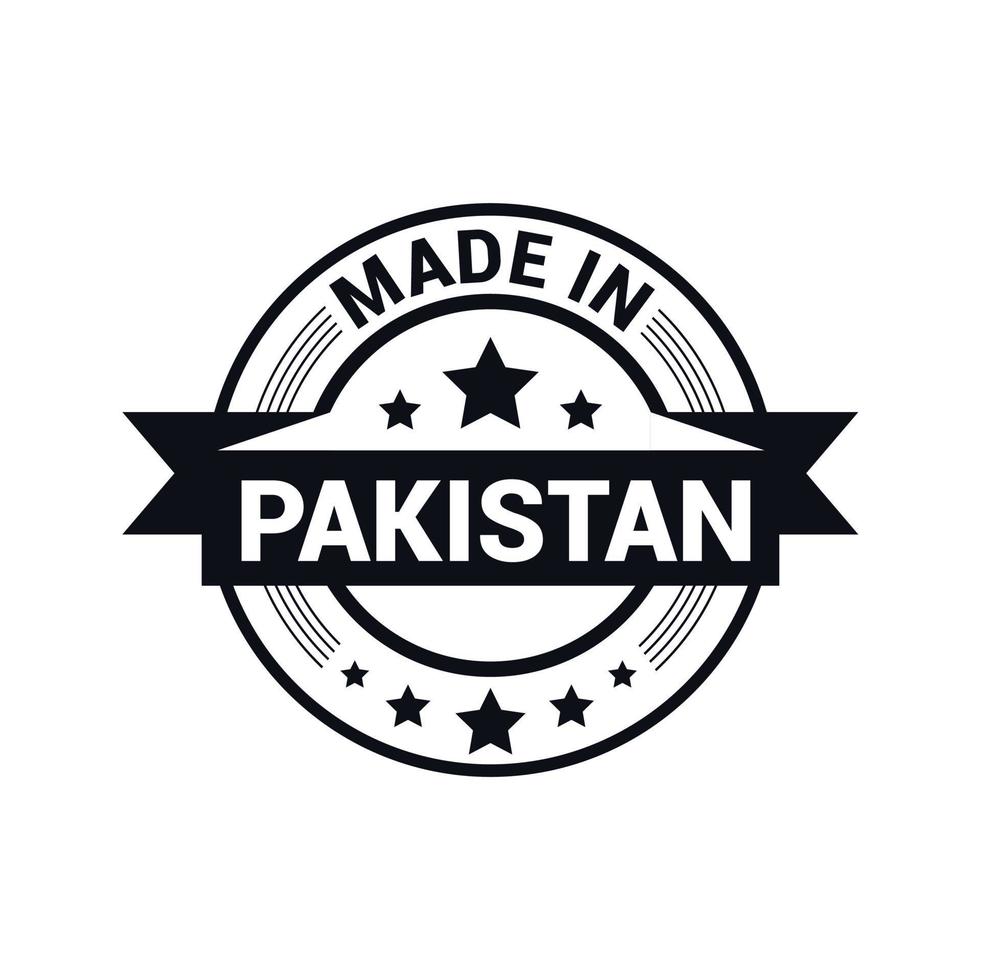 vector de diseño de sello de pakistán