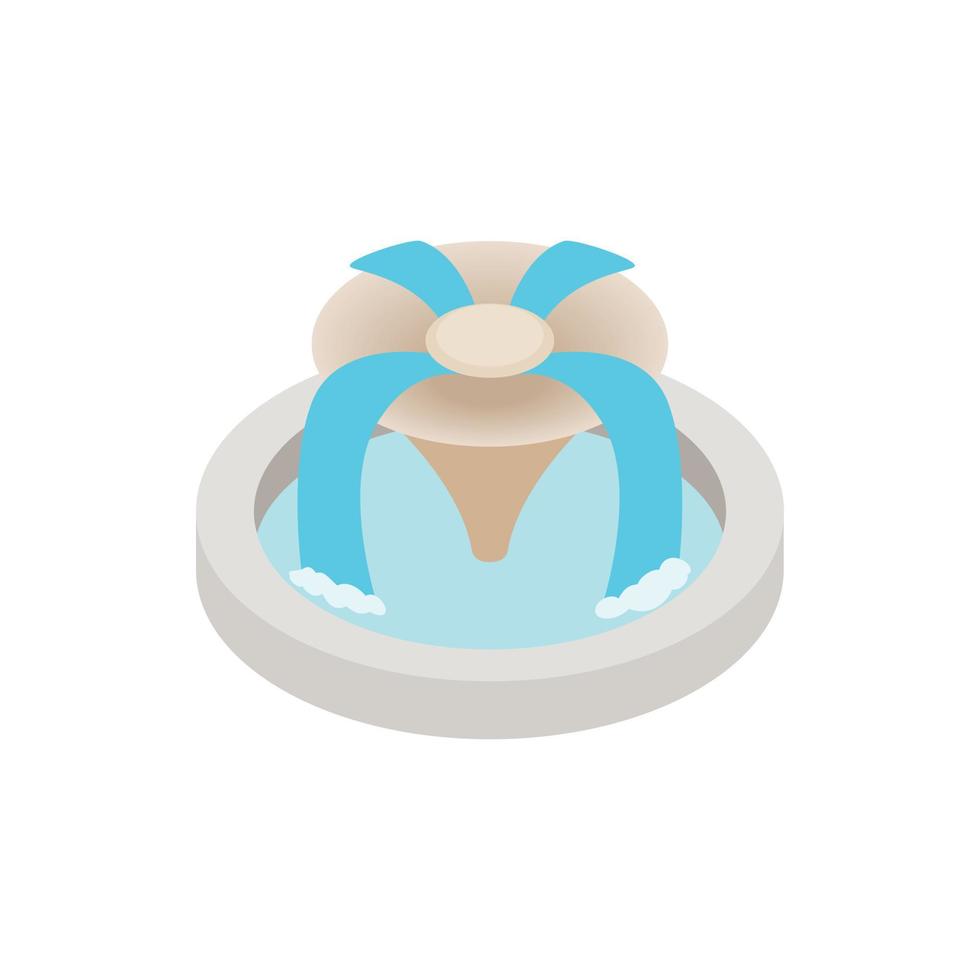 Fountain icon, isometric 3d style vector