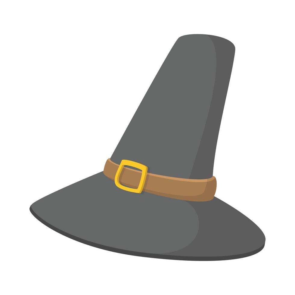 Gorgeous pilgrim hat cartoon icon vector