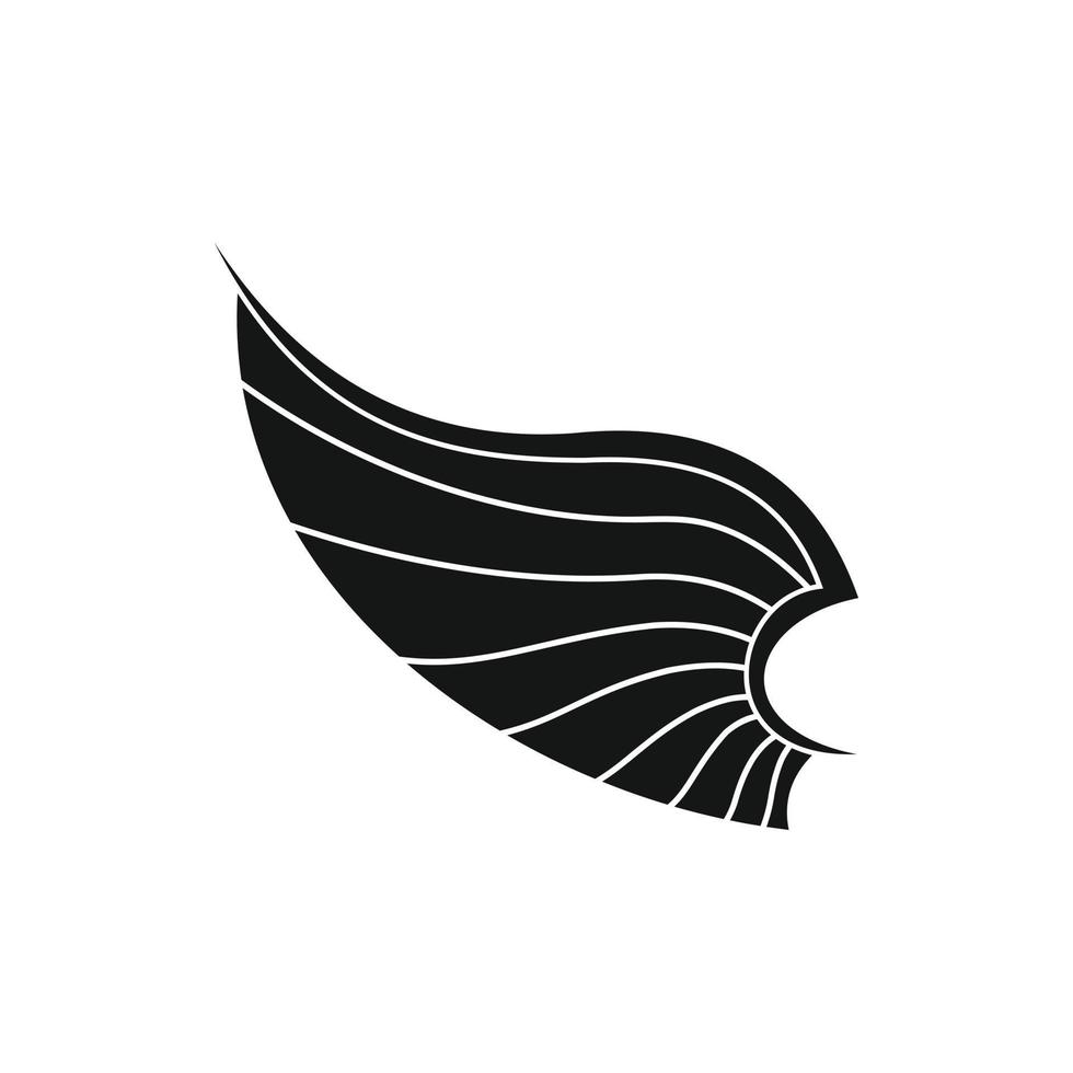 Wing icon in simple style vector