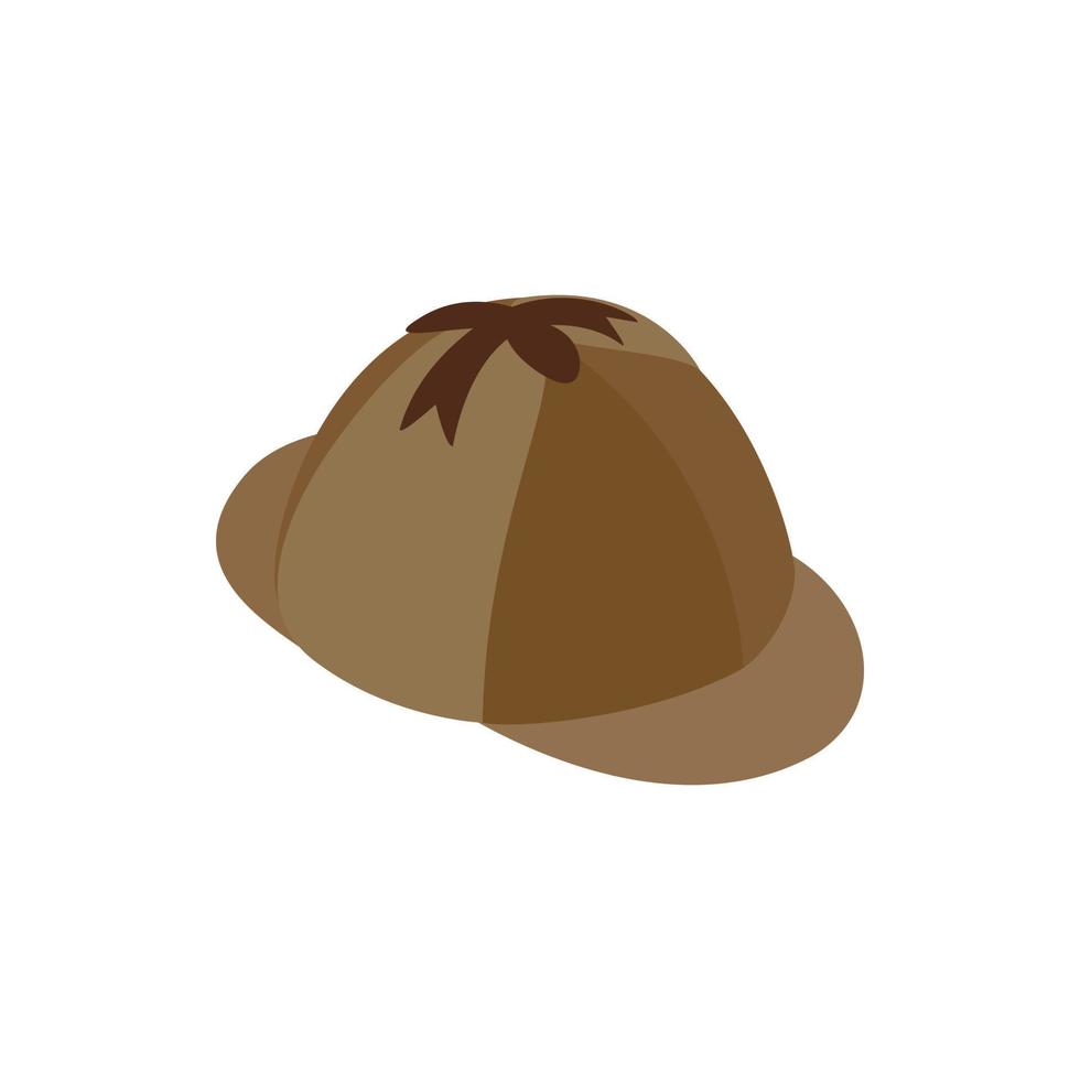 sombrero de caza icono isométrico 3d vector