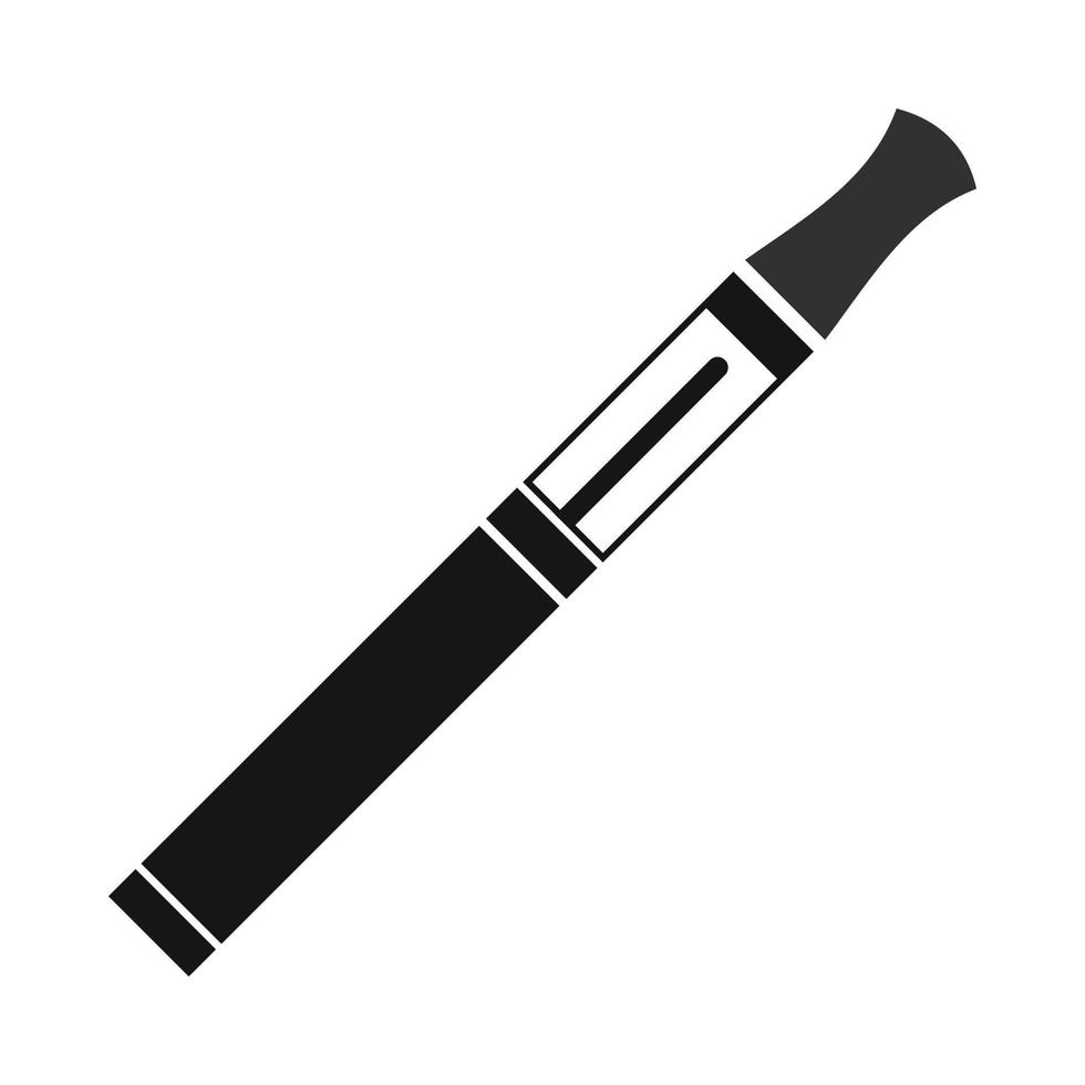 icono de cigarrillo electrónico, estilo simple vector