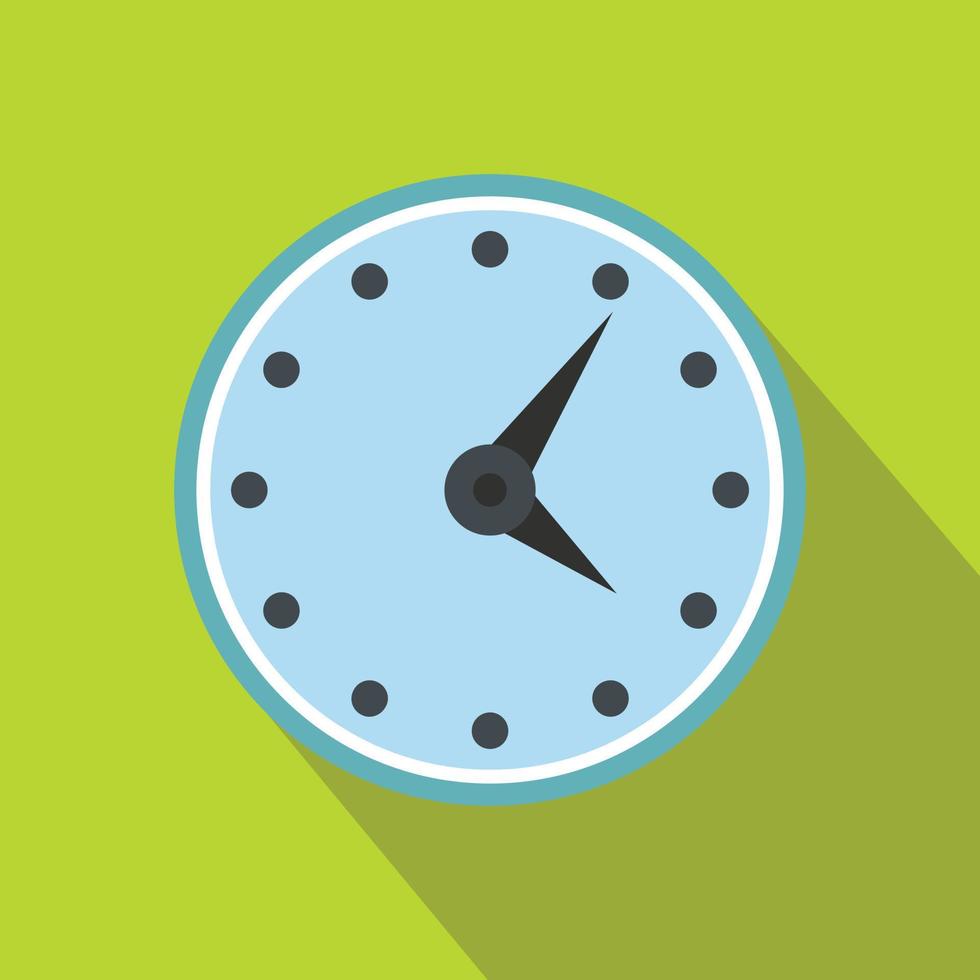 icono de reloj, estilo plano vector