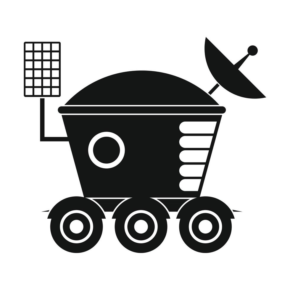 Moonwalker black simple icon vector