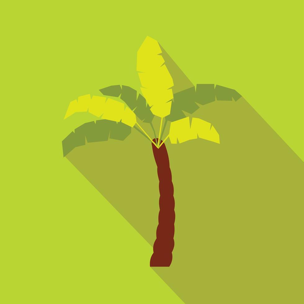 Palm tree icon, flat style vector