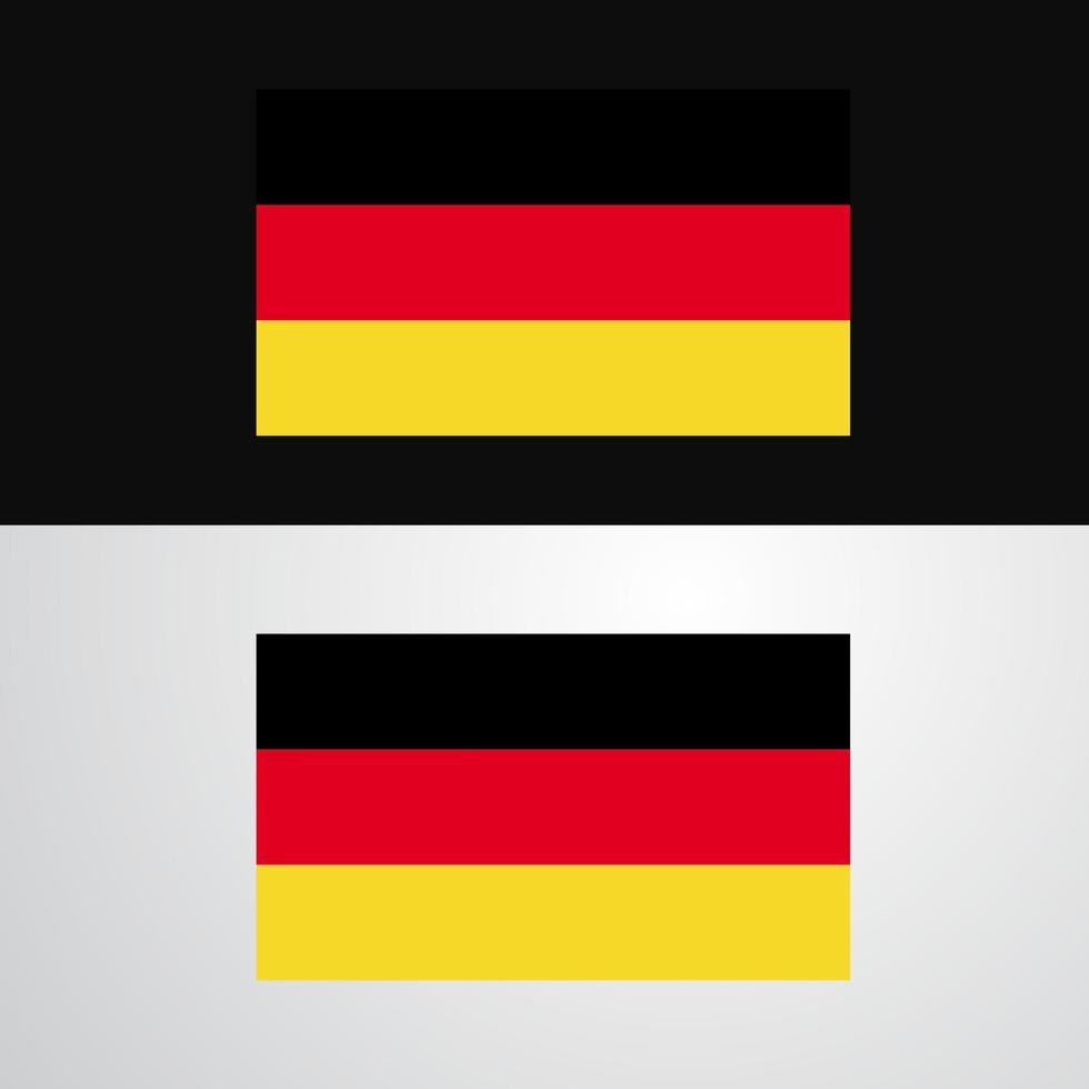 diseño de banner de bandera de alemania vector