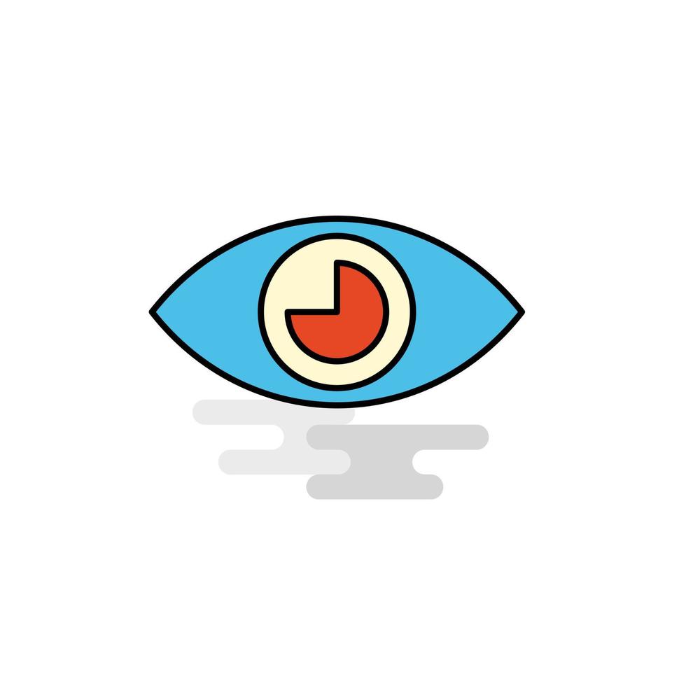 vector de icono de ojo plano