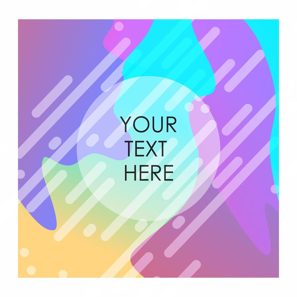 Colorful background with typography design vector