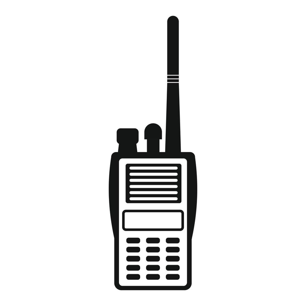 icono simple de radio militar vector