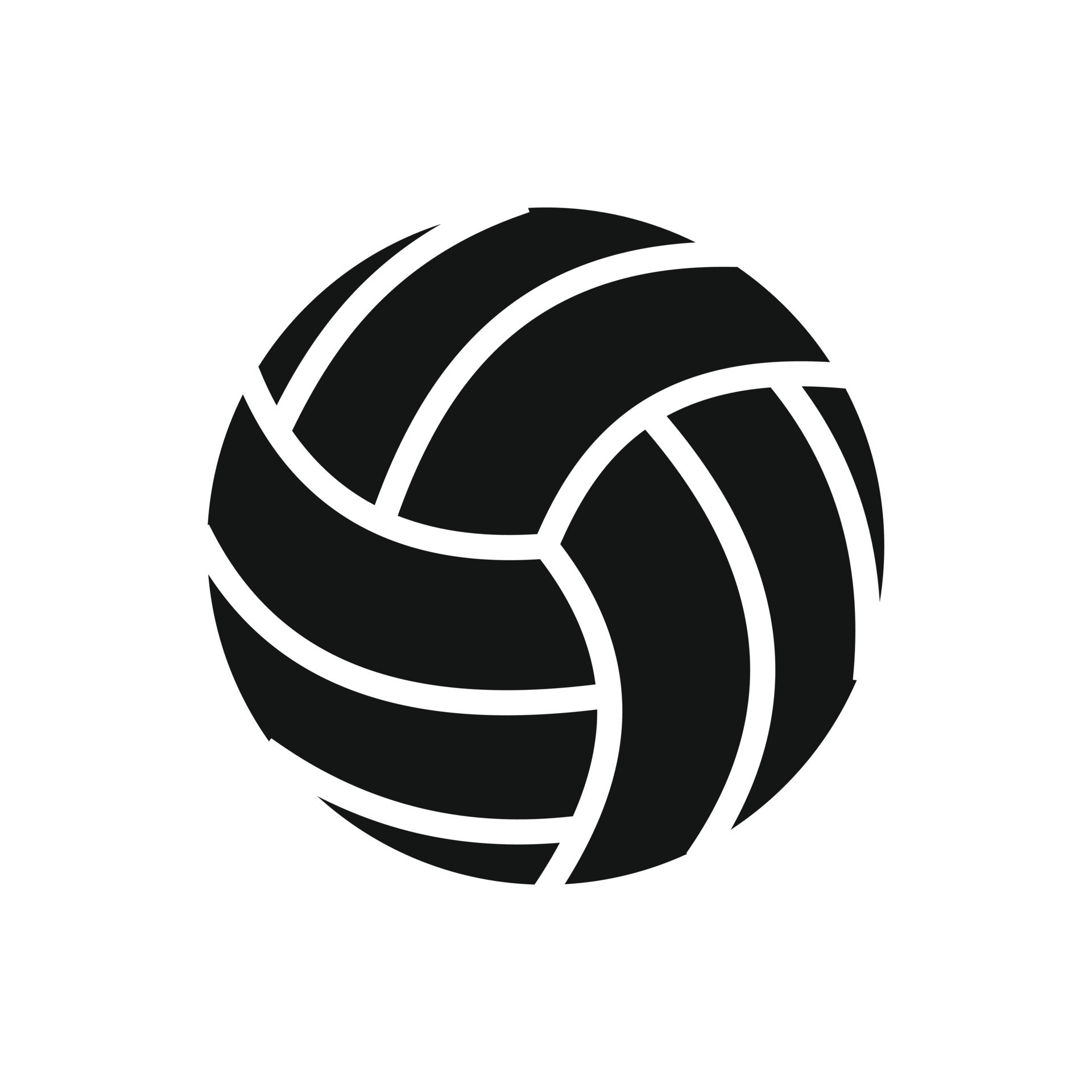 Volleyball ball black simple icon 14153364 Vector Art at Vecteezy