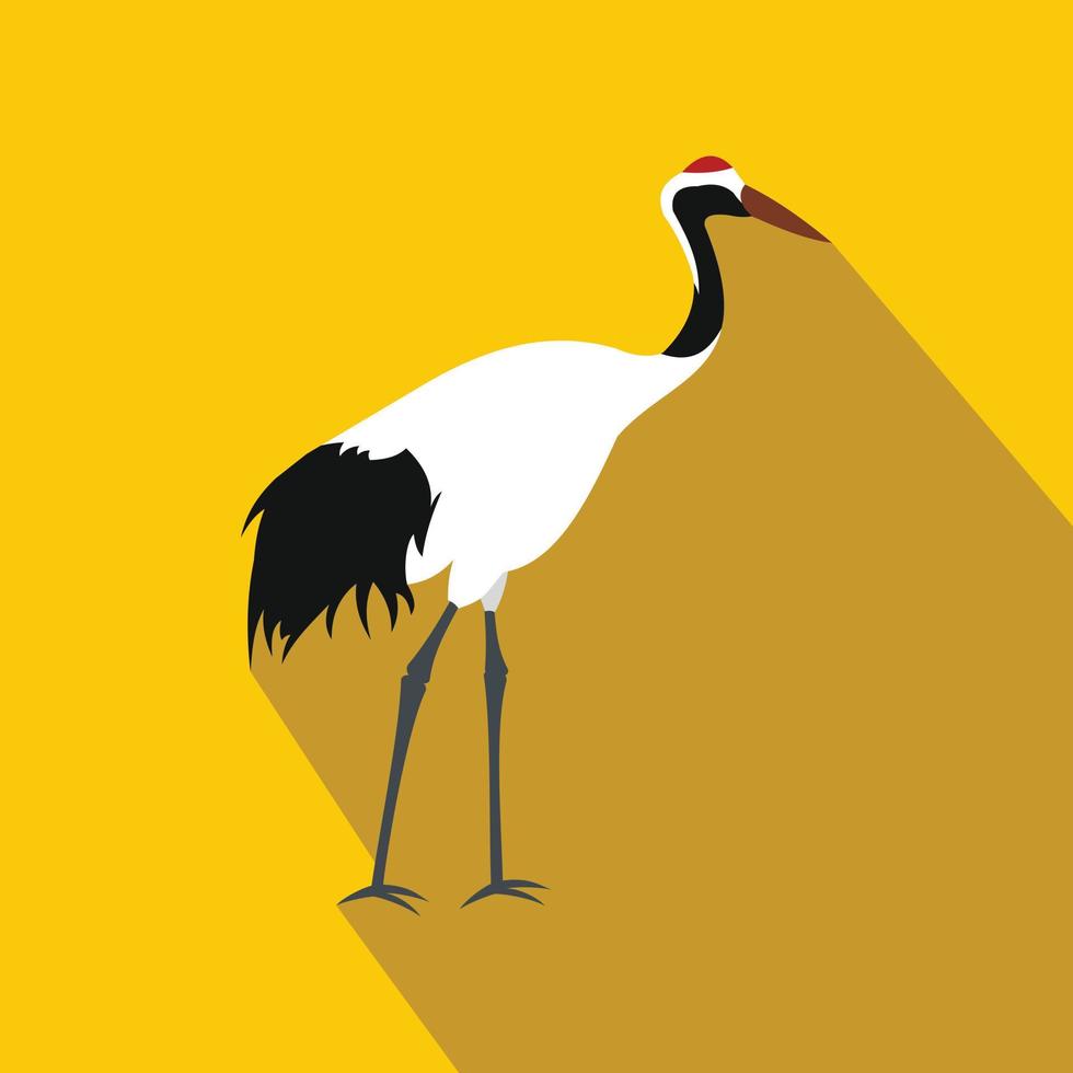 Crane icon, flat style vector