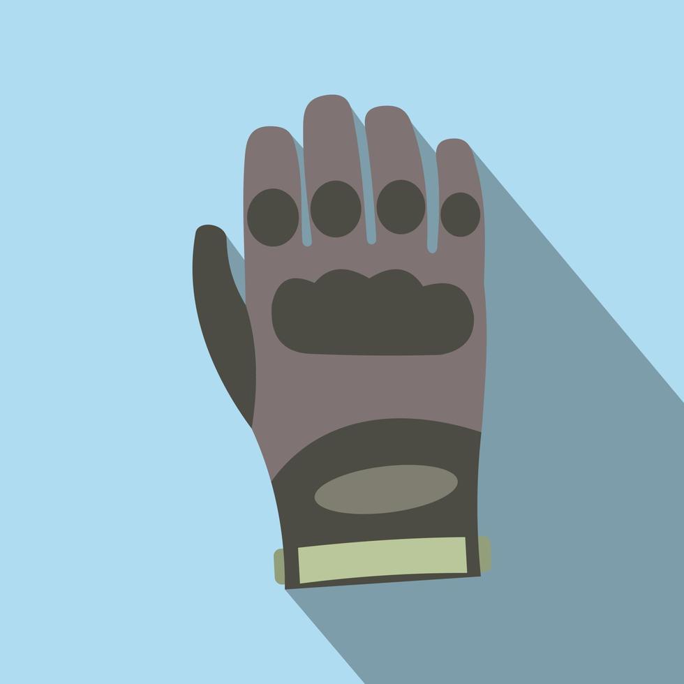 Paintball glove flat icon vector