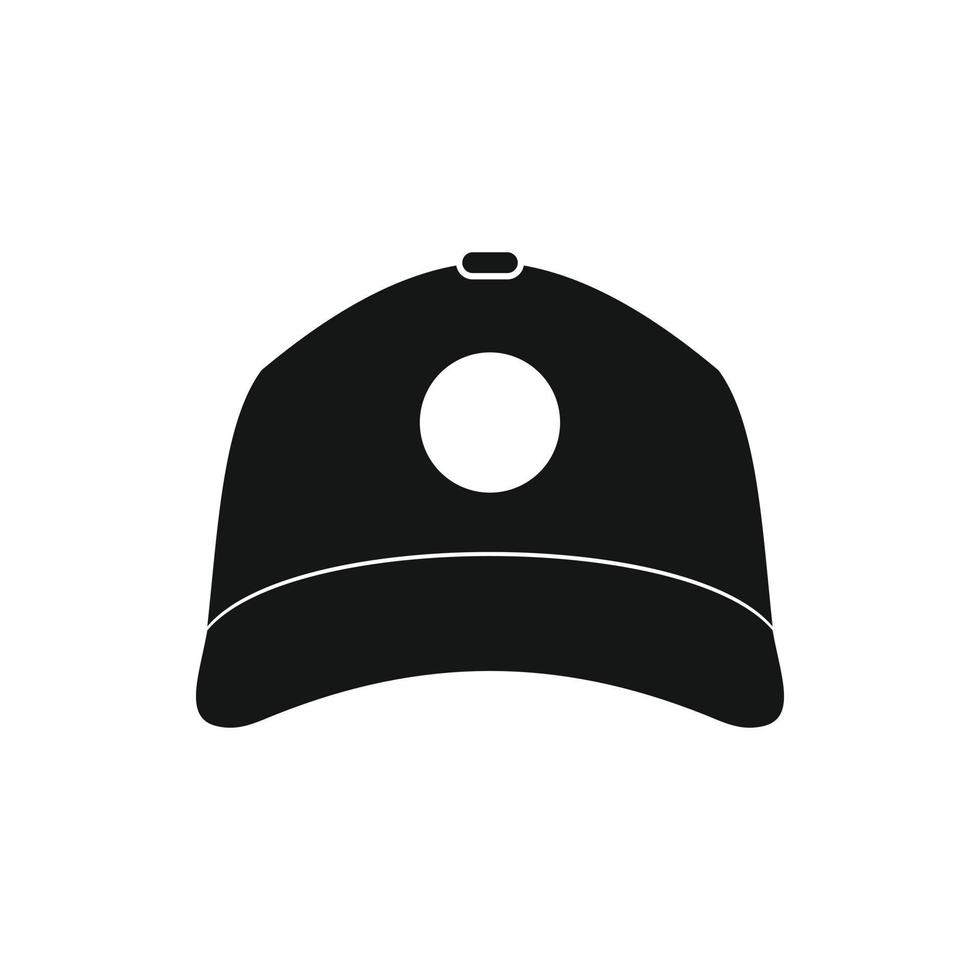 icono de gorra de sol, estilo simple vector