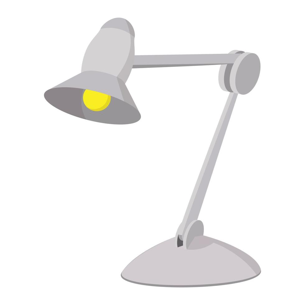 Desk lamp cartoon icon vector