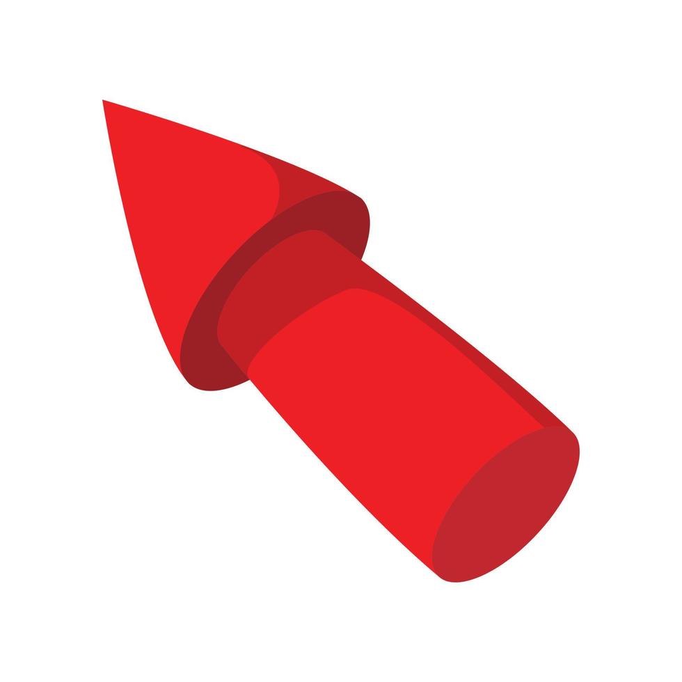 Red arrow render cartoon icon vector