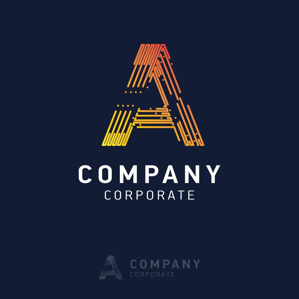 un diseño de logotipo de empresa con vector de tarjeta de visita