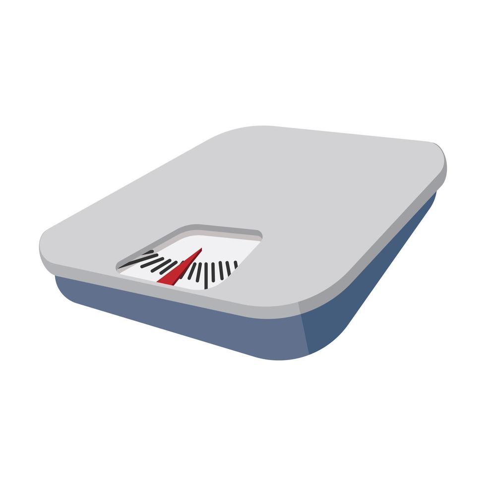 Weight scale cartoon icon vector
