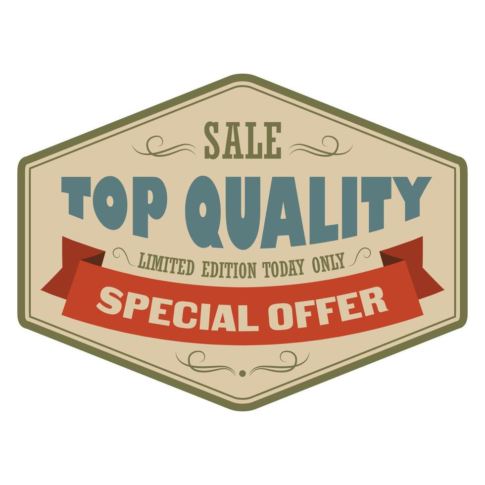 banner vintage de venta de alta calidad vector