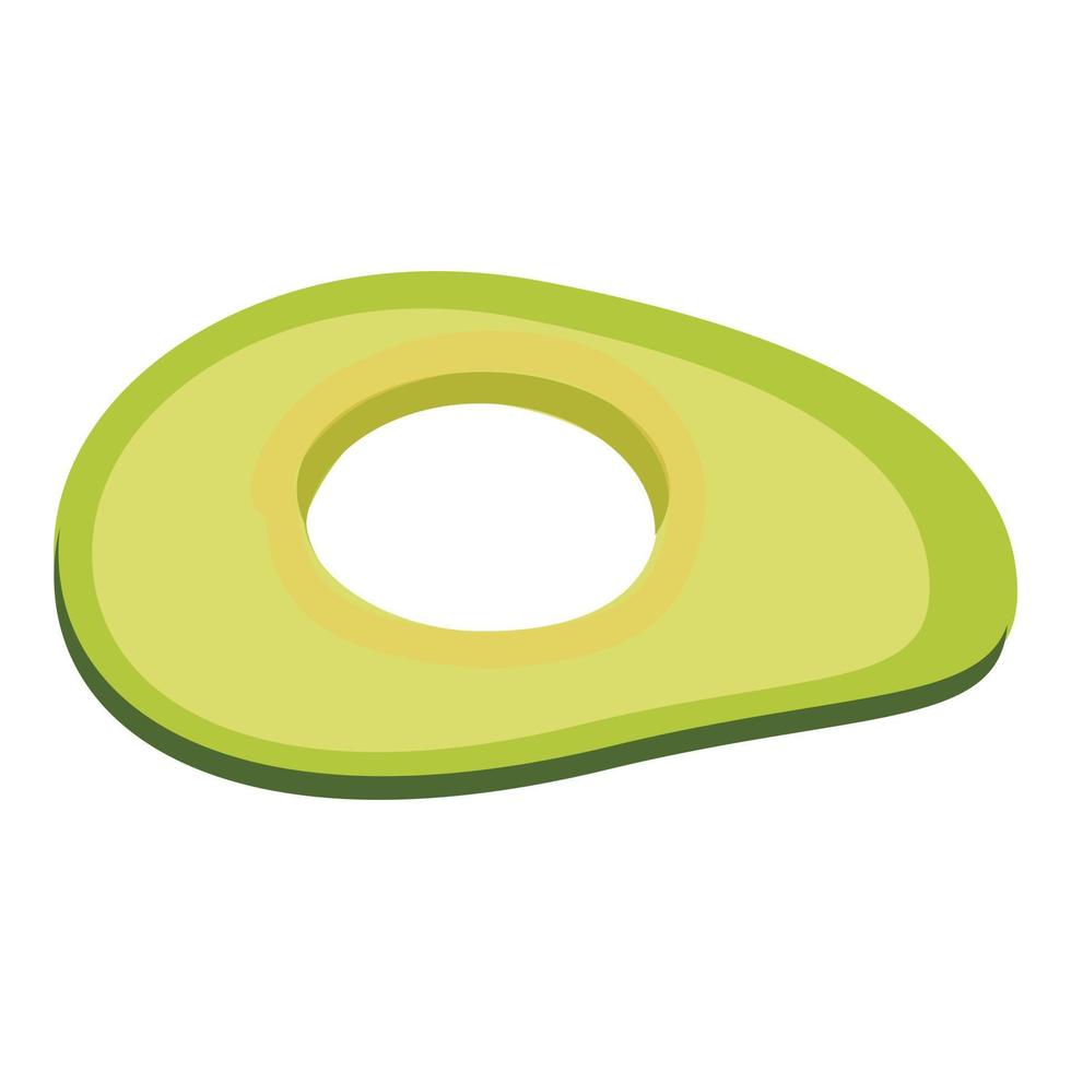 Avocado burger slice icon cartoon vector. Cheese bun vector