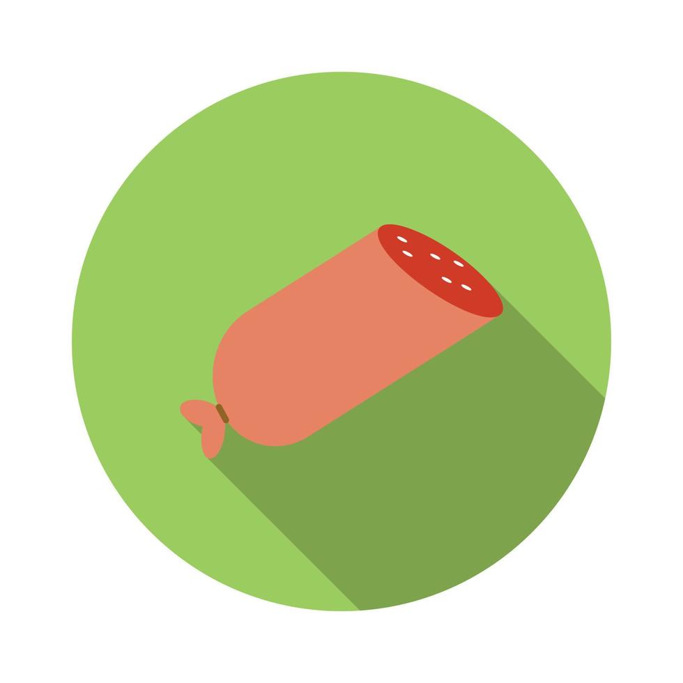 Sausage flat icon vector