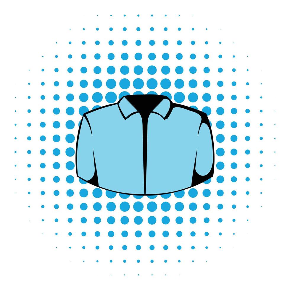 icono de camisa de vestir, estilo comics vector