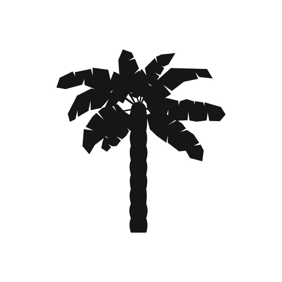 One palm tree icon, simple style vector