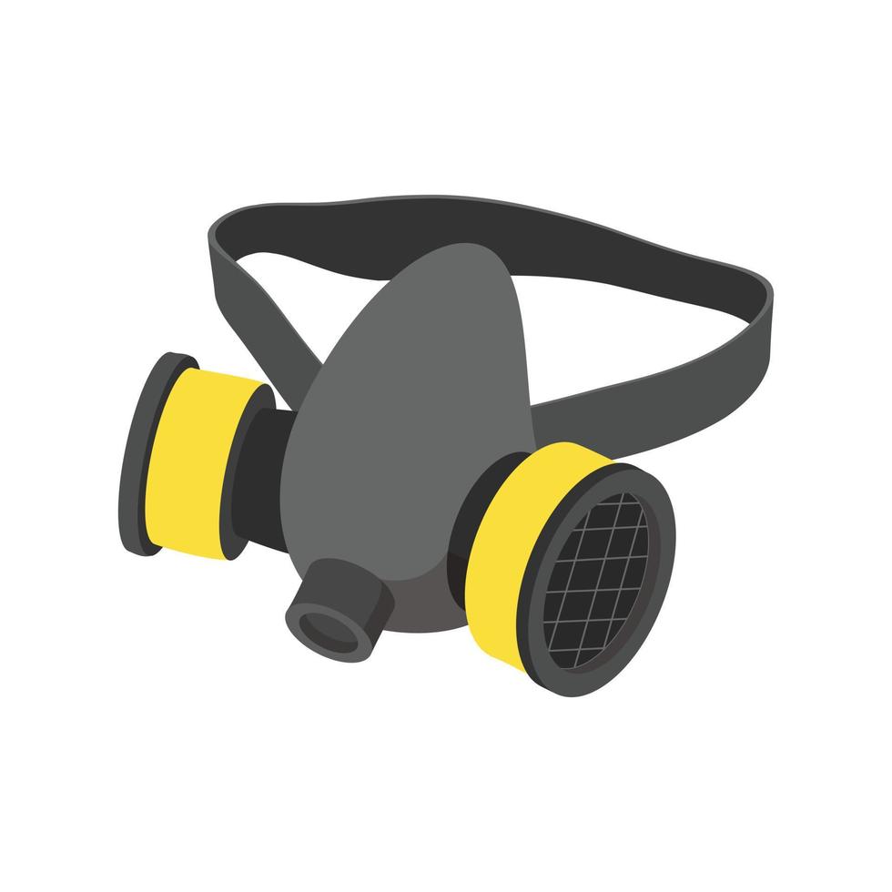 Respirator cartoon icon vector