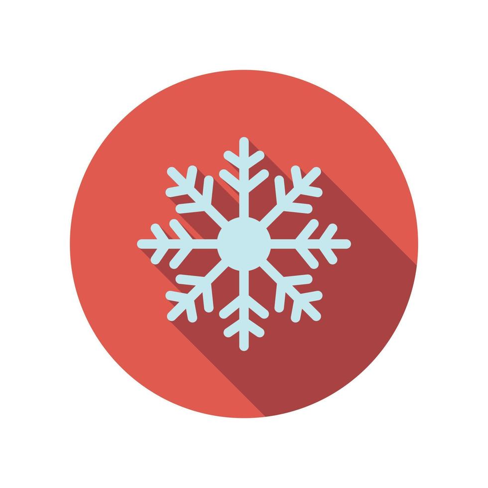 Snowflake flat icon vector
