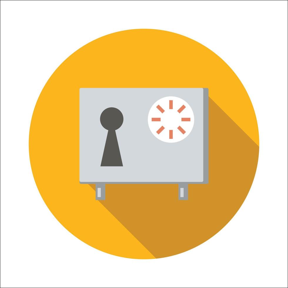 Safe flat icon vector