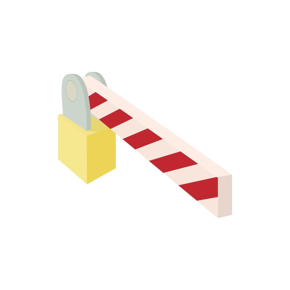 Barrier icon, cartoon style vector