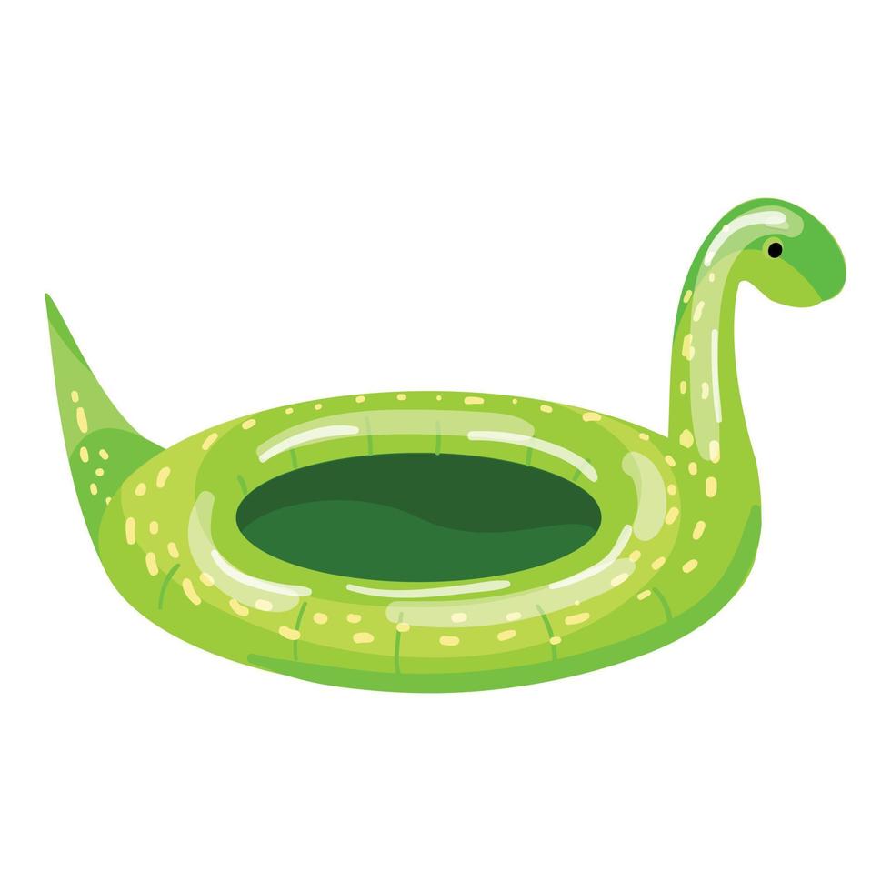 vector de dibujos animados de icono de anillo de serpiente. piscina de flotación