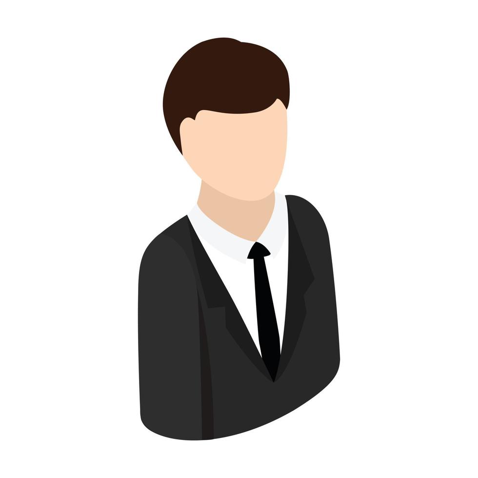 Businessman isometric 3d icon vector