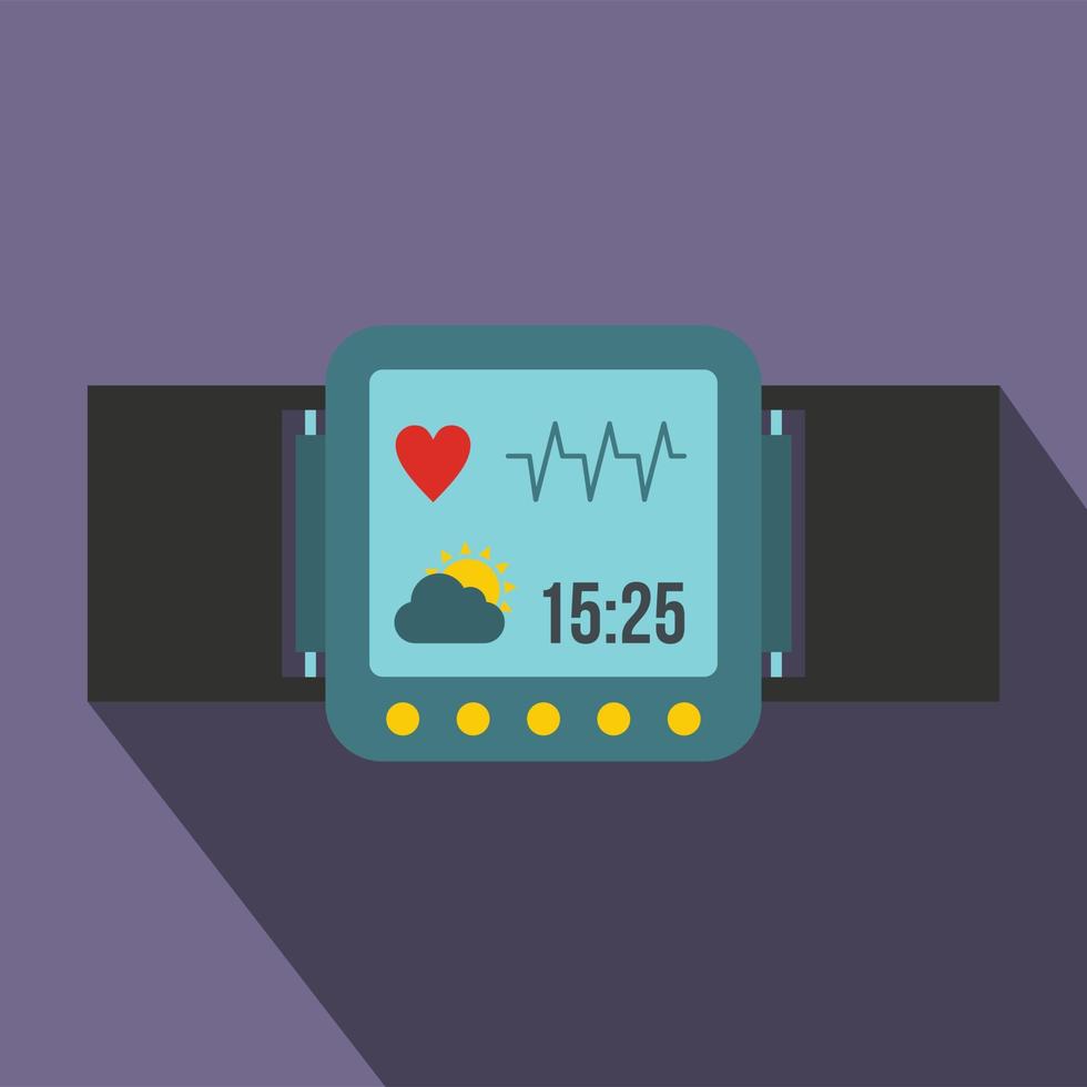 Smartwatch icon in flat style vector