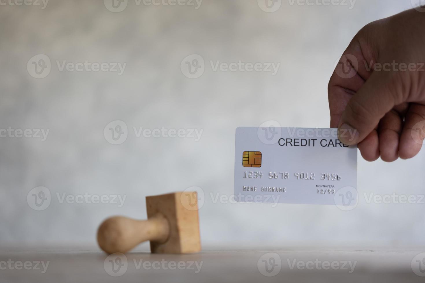 The concept of apply now credit card from bank. Banking approved new