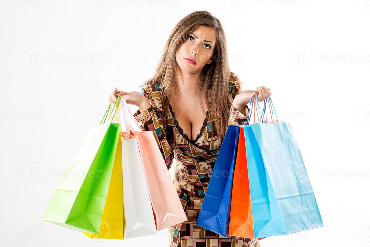 Shopping woman view photo