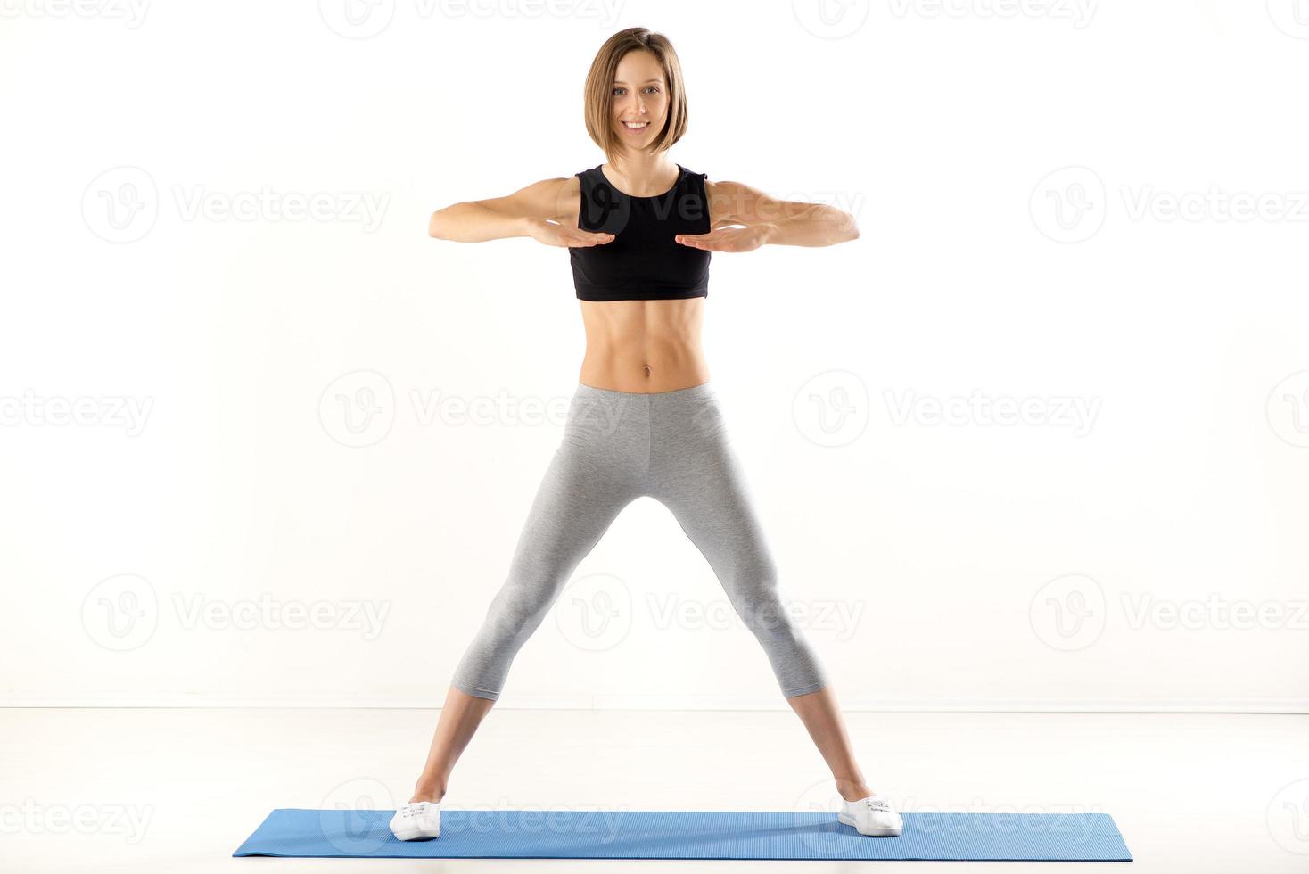 Cute Girl Exercise photo