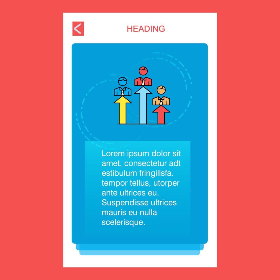 Positions mobile vertical banner design design Vector