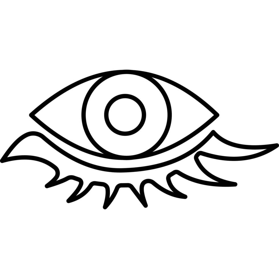 Eyelash Which Can Easily Modify Or Edit vector