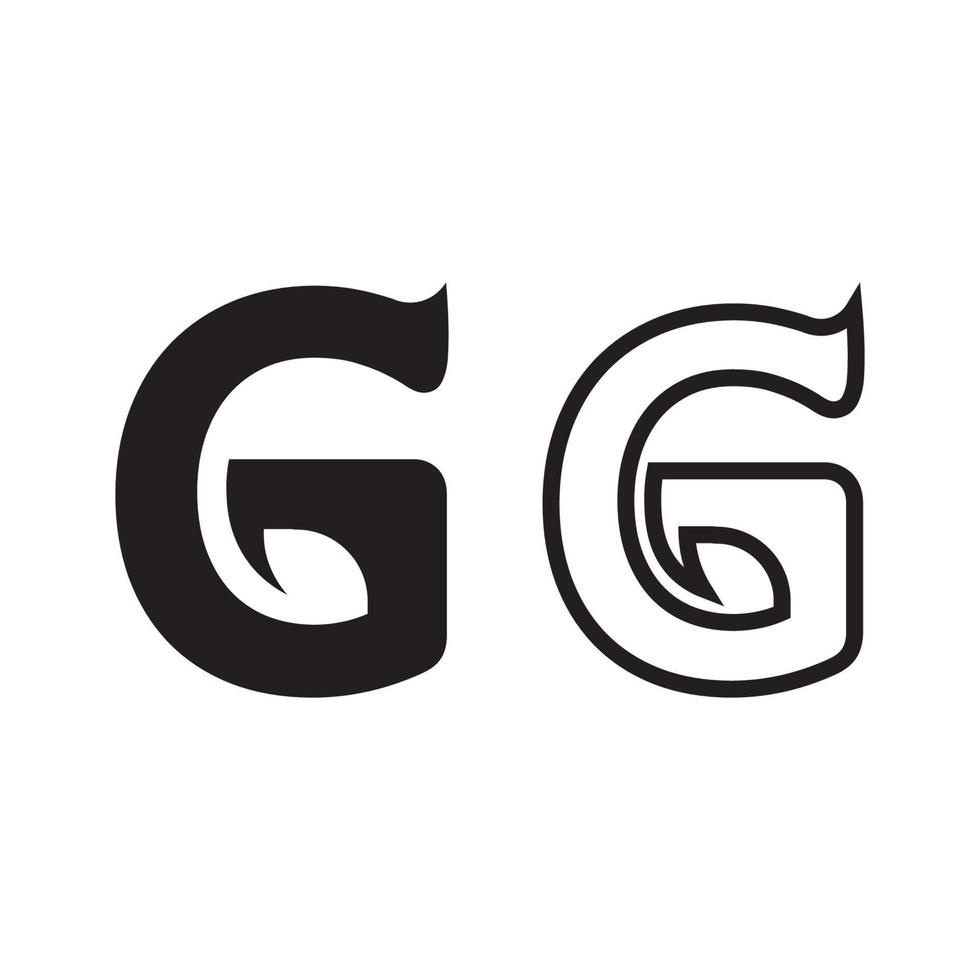 icono de ilustración de vector de letra g