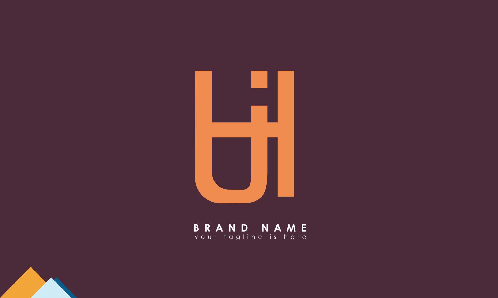 alfabeto letras iniciales monograma logo hj, jh, h y j 14157977 Vector ...