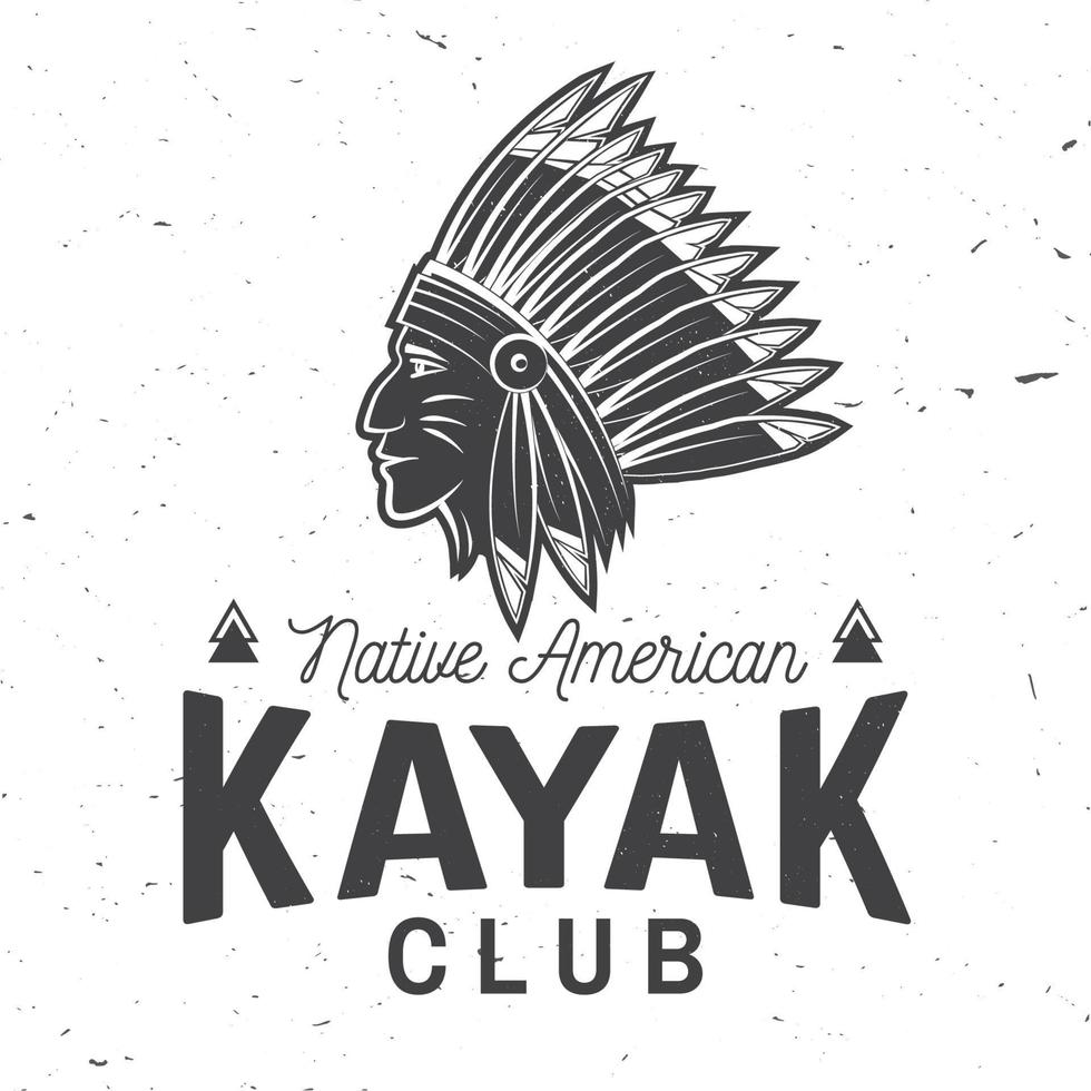 club de kayac ilustración vectorial vector