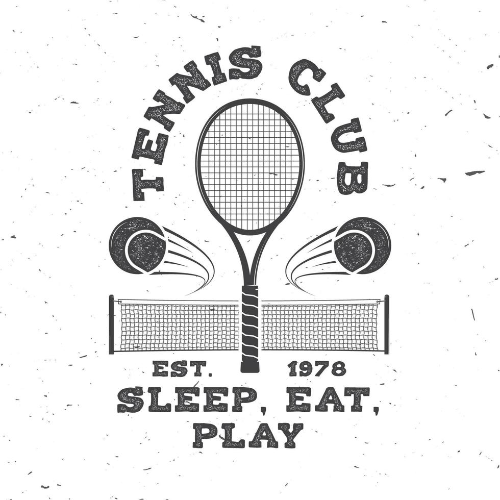 Club de Tenis. ilustración vectorial vector