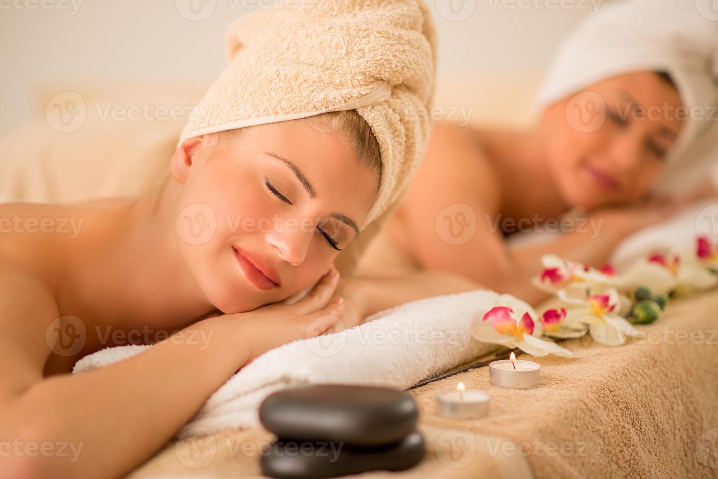 Two Girls In The Spa Centre photo