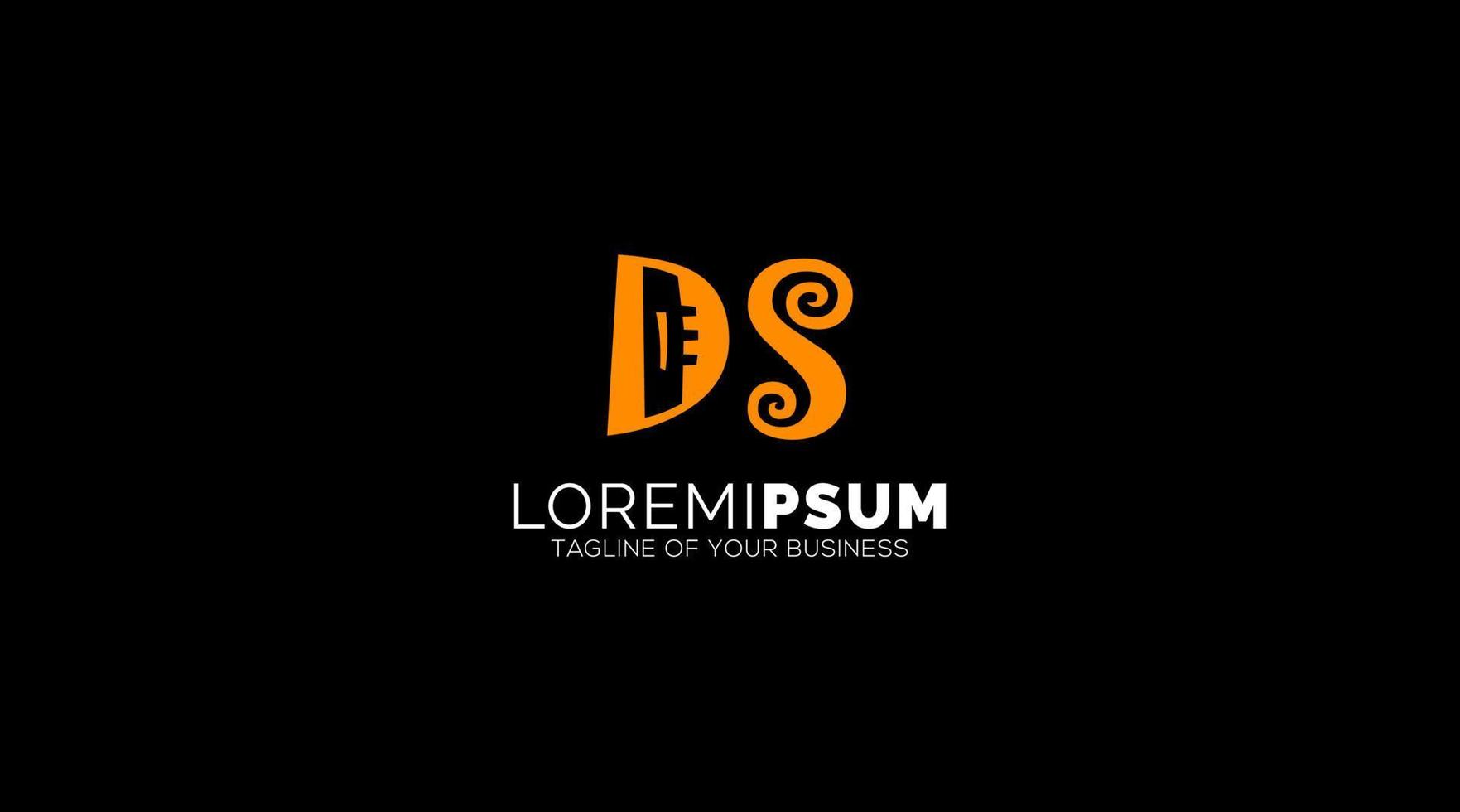 DS, SD, D, S Letters Logo design Abstract Monogram vector
