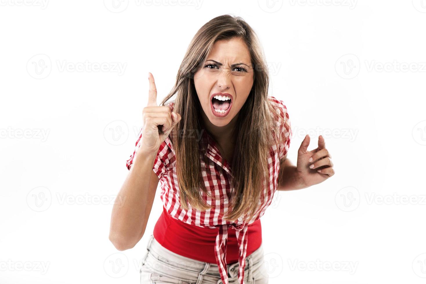 Angry Young Woman photo