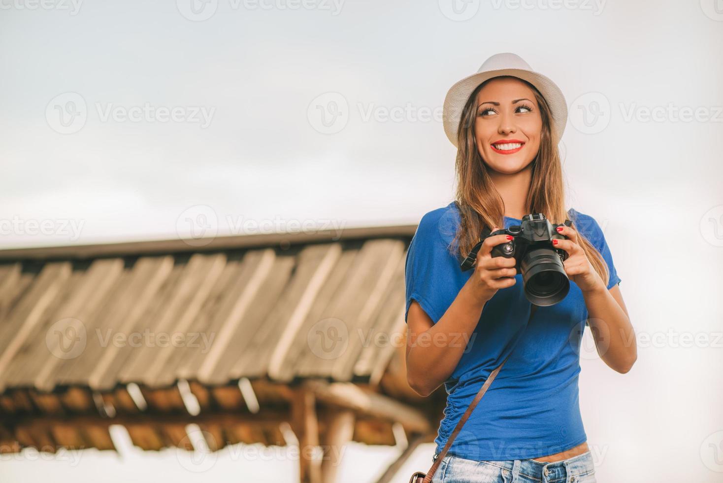 Happy Girl On Travel photo