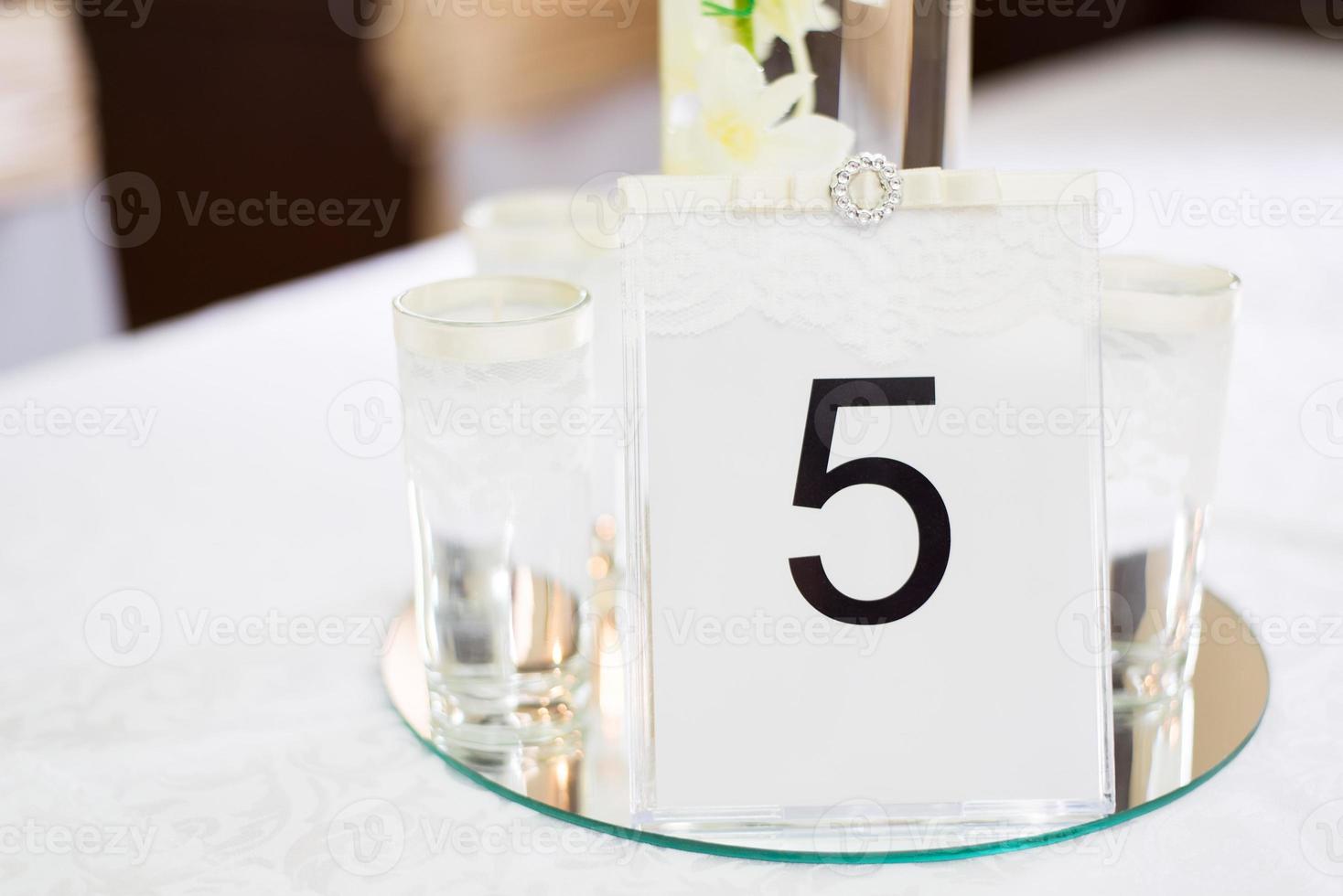 decoración de la mesa de boda foto