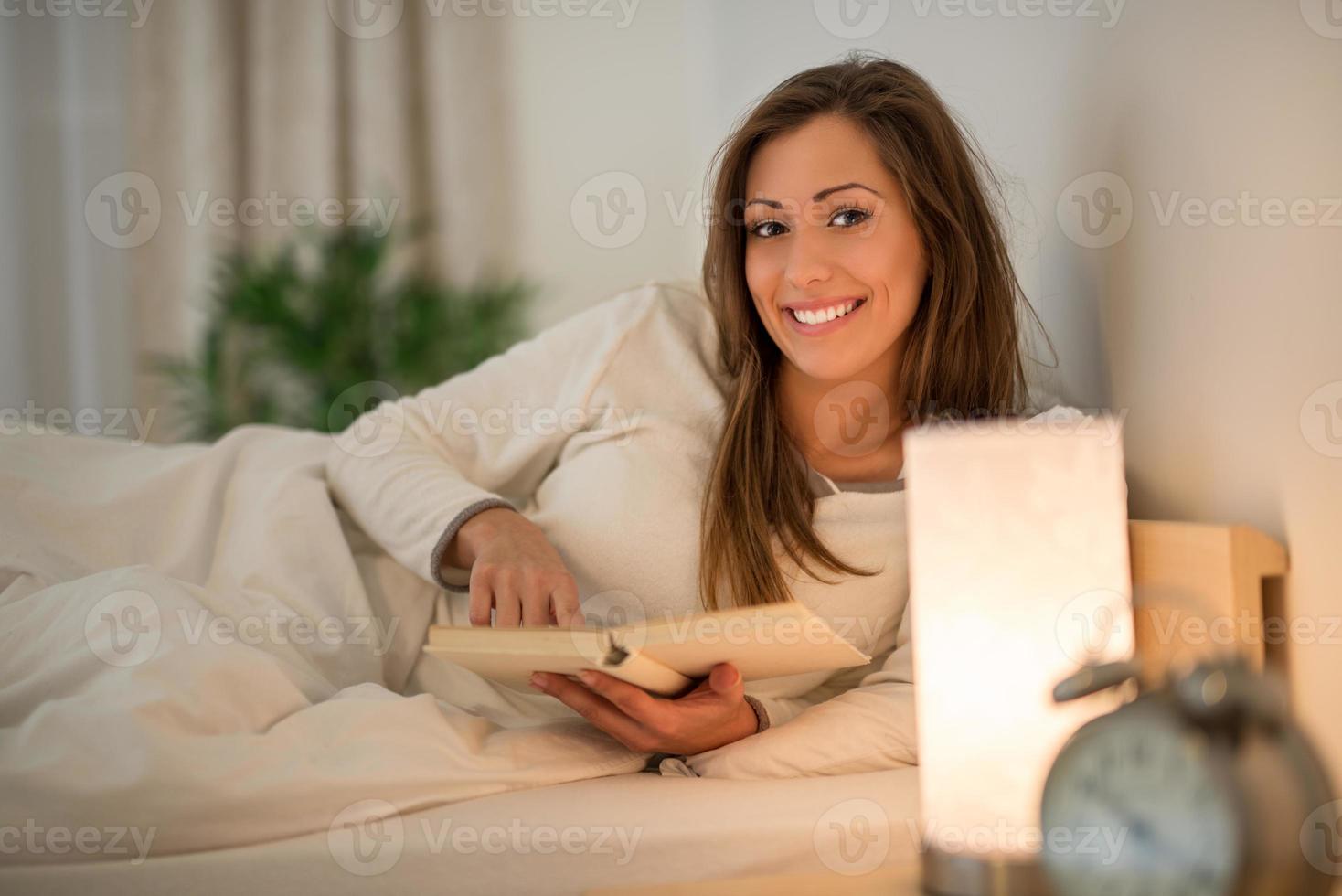 Reading Past Bedtime photo