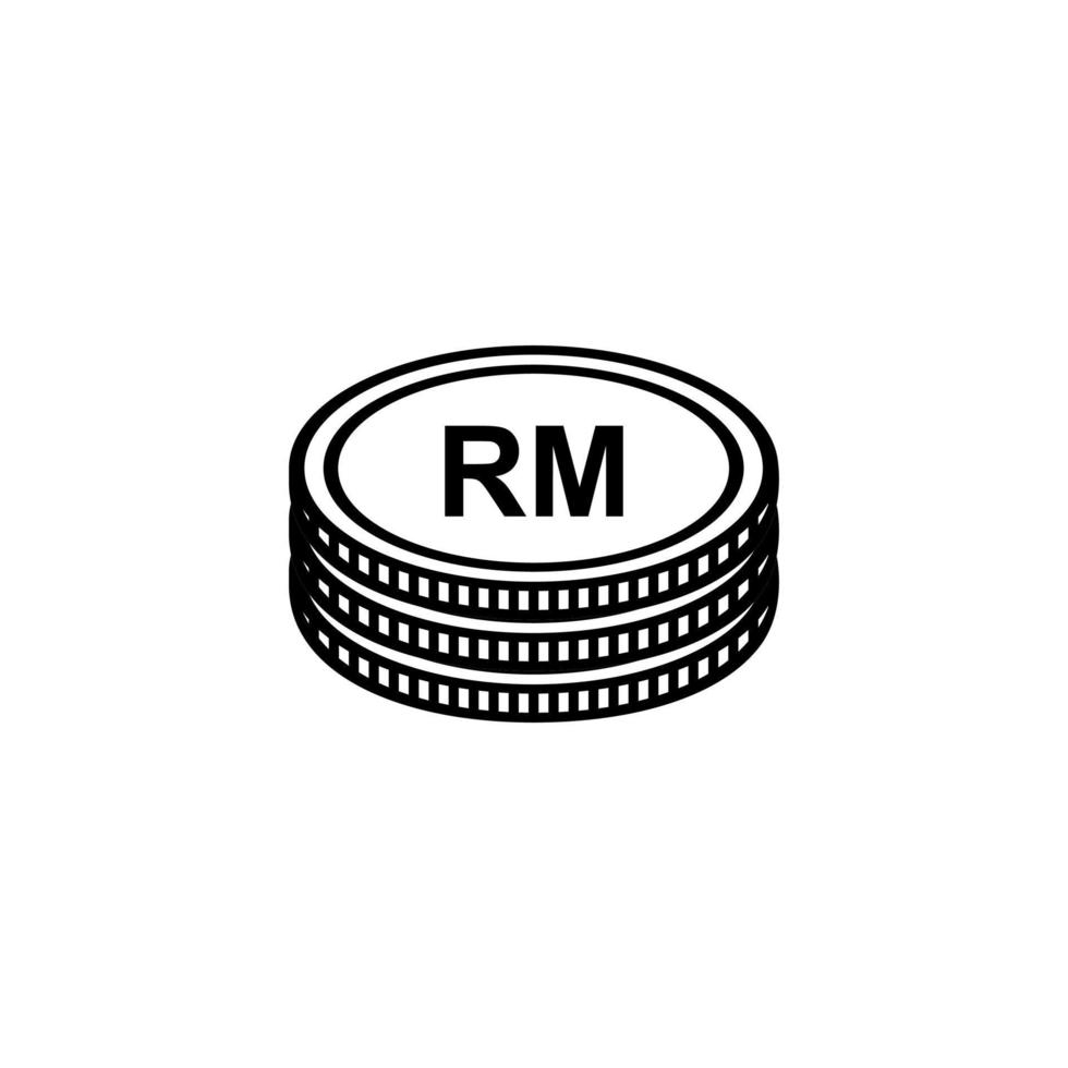 Malaysia Currency Icon Symbol. Malaysia Ringgit, MYR Sign. Vector Illustration